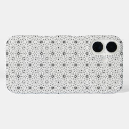 Funda iPhone 16 Maacah001 Doodle abstracto de B&W