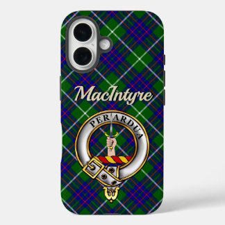 Funda iPhone 16 MacIntyre Clan Badge & Tartan iPhone / iPad case