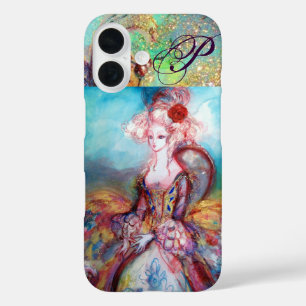 FUNDA iPhone 16 MADAME POMPADOUR , ELEGANTE BELLEZA FASHION MONOGR