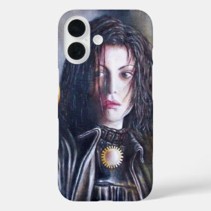 Funda iPhone 16 MAGDALEN Y POMEGRANADO Blanco Negro