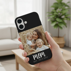Funda iPhone 16 Magnet de regalo fotográfico establecido por mamá