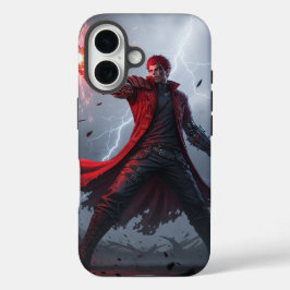 Funda iPhone 16 Magnetic Rebellion: Red-Haired Outlaw Case 