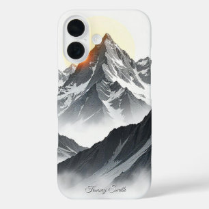 Funda iPhone 16 Majestic Peak Sunrise