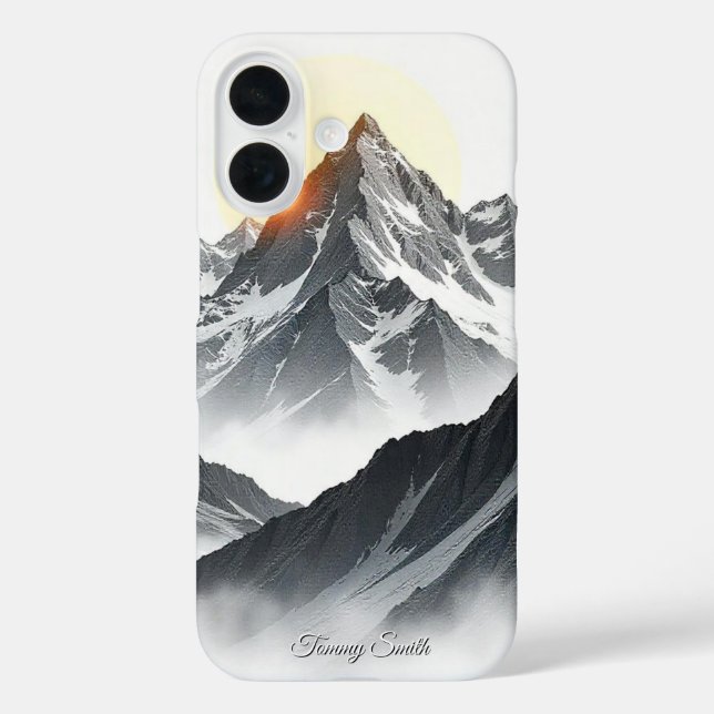 Funda iPhone 16 Majestic Peak Sunrise (Reverso )