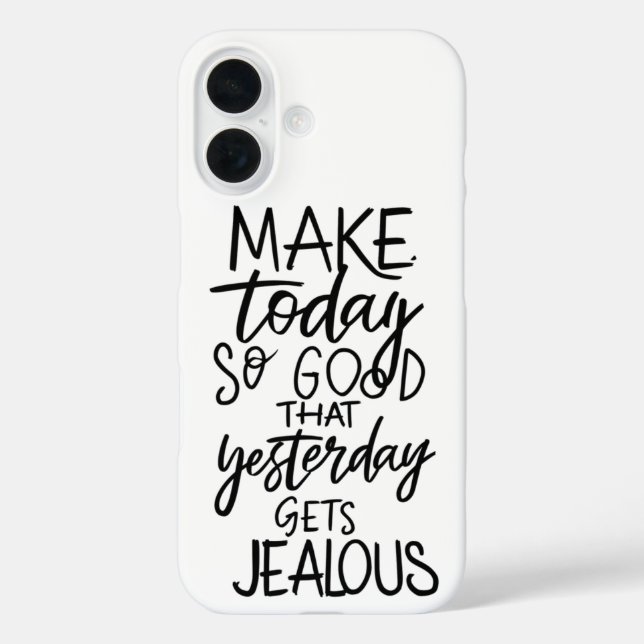 Funda iPhone 16 Make Today Count: Vivir sin arrepentimientos (Reverso )