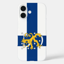 Funda iPhone 16 Maleta de teléfono de bandera de Finlandia