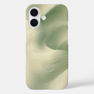 Funda iPhone 16 Maletín de teléfono de ondas de salchicha suave