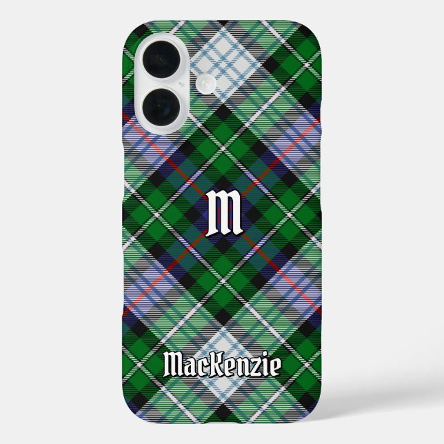 Funda iPhone 16 Maletín para iPhone Clan MacKenzie Vestido Tartán  (Reverso )