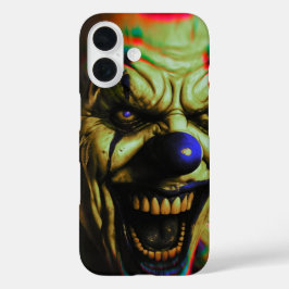 Funda iPhone 16 Malvado payaso de miedo para iPhone 16 estuche de