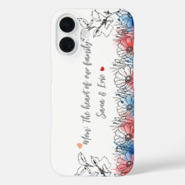Funda iPhone 16 Mamá, corazón de la familia | Regalo fotográfico p