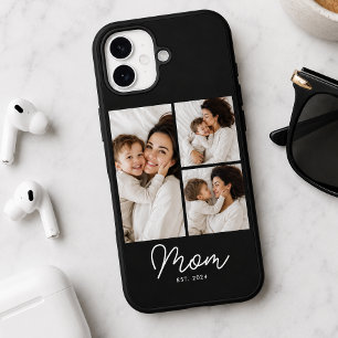 Funda iPhone 16 Mamá Estableció Guión Negro 3 Foto