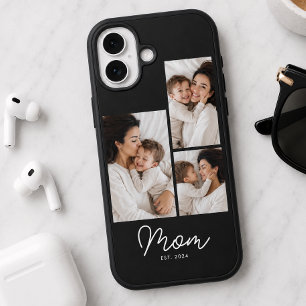 Funda iPhone 16 Mamá Estableció Guión Negro 3 Foto