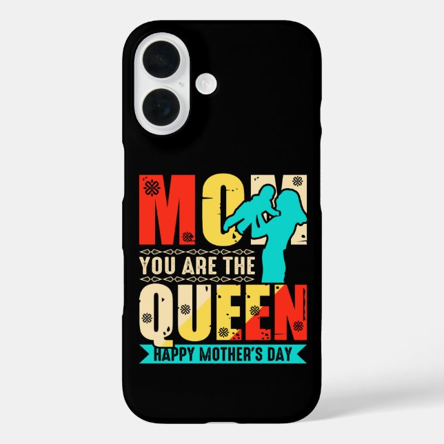 Funda iPhone 16 Mamá Tú Eres La Reina-67761 (Reverso )