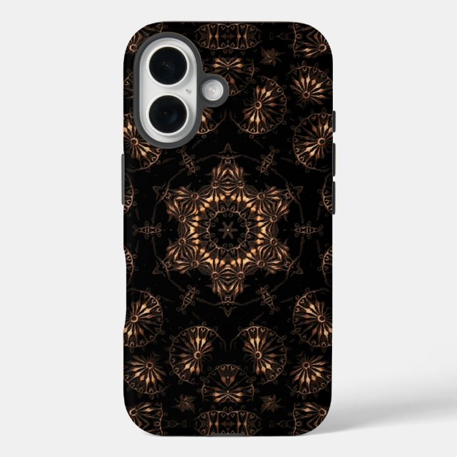 Funda iPhone 16 Mandala de la Edad de Bronce (Reverso )