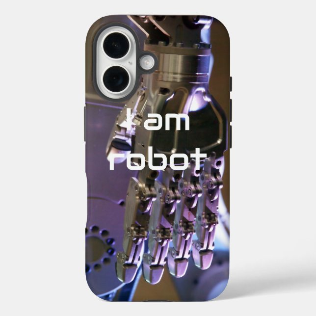 Funda iPhone 16 Manos de robot  (Reverso )