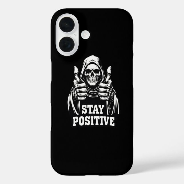 Funda iPhone 16 Mantén una Actitud Positiva (Reverso )