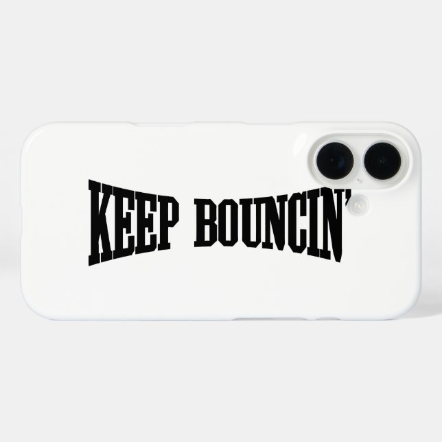 Funda iPhone 16 Mantener Bouncin' (Reverso (Horizontal))