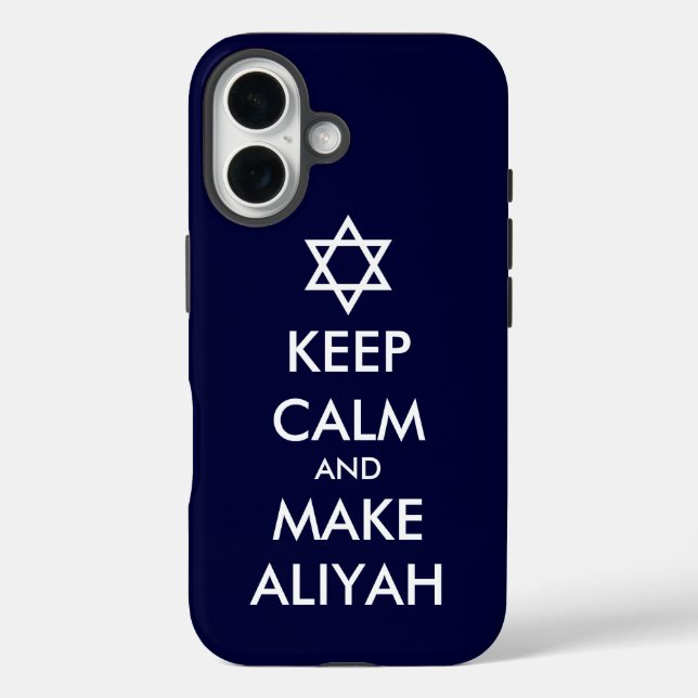 Funda iPhone 16 Mantener La Calle Y Hacer Aliyah (Reverso )