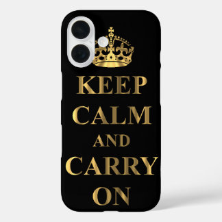Funda iPhone 16 Mantengan la calma y continúen.