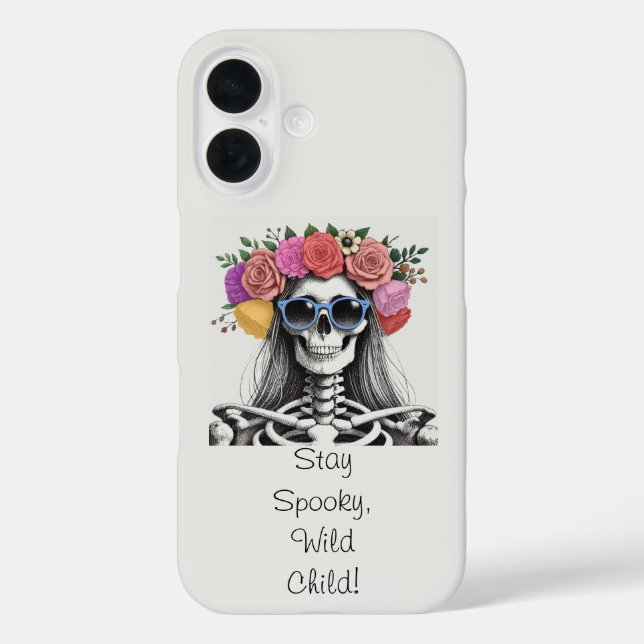 Funda iPhone 16 Mantente temible niño salvaje (Reverso )