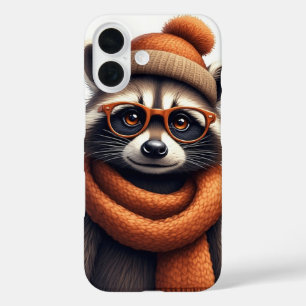 Funda iPhone 16 Mapache Elegante