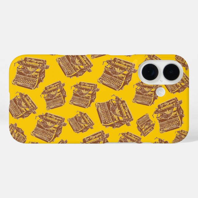 Funda iPhone 16 Máquinas de escribir antiguas (Reverso (Horizontal))