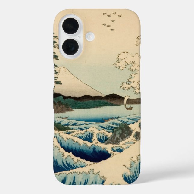 Funda iPhone 16 Mar de Satta Hiroshige (Reverso )