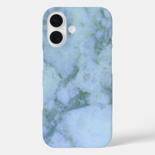 Funda iPhone 16 Marble azul