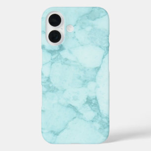 Funda iPhone 16 Marble azul claro