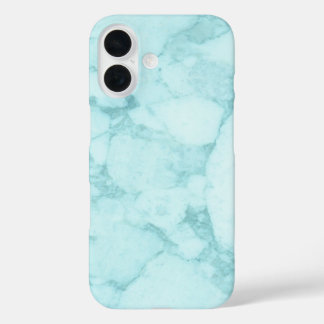 Funda iPhone 16 Marble azul claro
