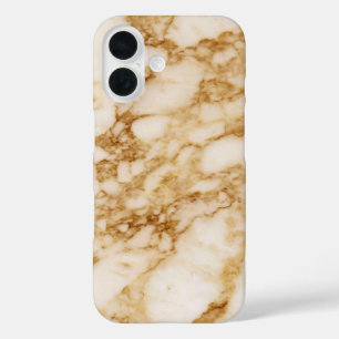 Funda iPhone 16 Marble marrón