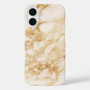 Funda iPhone 16 Marble marrón claro