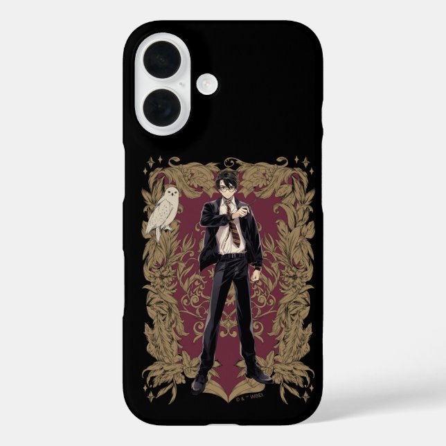 Funda iPhone 16 Marco ordenado Anime HARRY POTTER™ (Reverso )