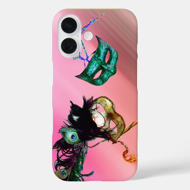 FUNDA iPhone 16 MARDI GRAS SEDA MASQUERADE (Reverso )