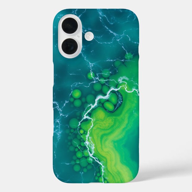 Funda iPhone 16 Marea turquesa: un escape tropical (Reverso )