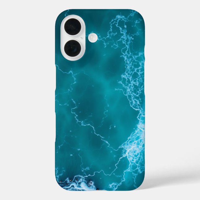 Funda iPhone 16 Marea turquesa: un escape tropical (Reverso )
