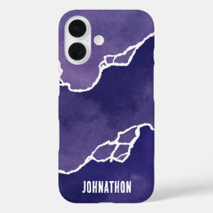 Funda iPhone 16 Mareas Costeras Purpura