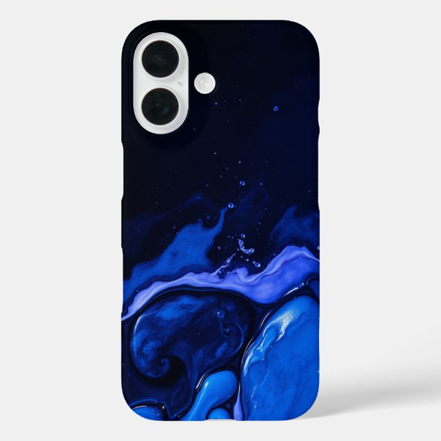Funda iPhone 16 Mareas oscuras: una obra maestra monocroma (Reverso )