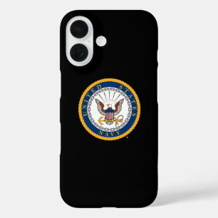 Funda iPhone 16 Marina de Estados Unidos Emblema naval