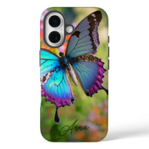 Mariposa en campo de flores personalizada