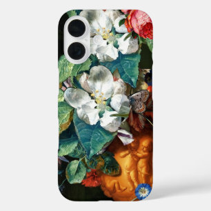 Funda iPhone 16 MARIPOSA EN FLORES BLANCOS Floral