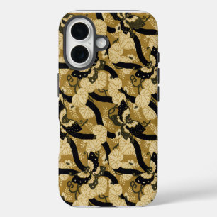 Funda iPhone 16 Mariposa Japonesa Vintage Patrón G.A. Audsley