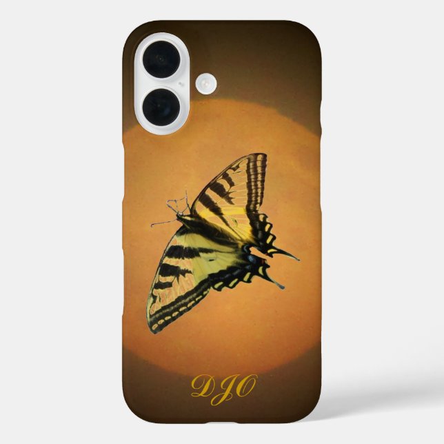 Funda iPhone 16 Mariposa y Luna Misty (Reverso )