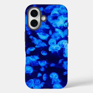 Funda iPhone 16 Mariscas azules eléctricas Guay en aguas profundas
