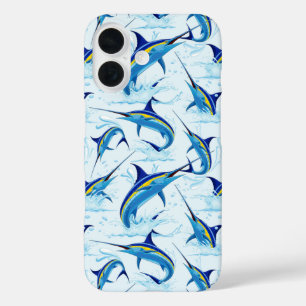 Funda iPhone 16 Marlín Azul Saltando fuera del Océano