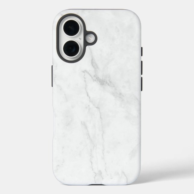 Funda iPhone 16 Mármol Blanco (Reverso )