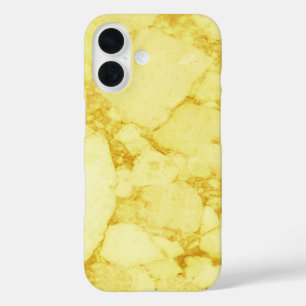 Funda iPhone 16 Mármol de oro claro