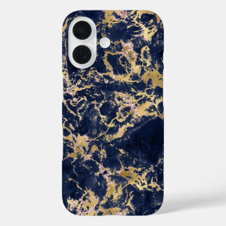 Funda iPhone 16 Mármol naval 1