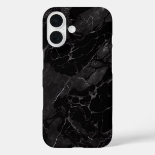 Funda iPhone 16 Mármol negro