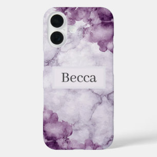Funda iPhone 16 Mármol Púrpura